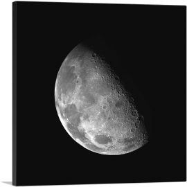 Waning Gibbous Moon With Craters-1-Panel-18x18x1.5 Thick
