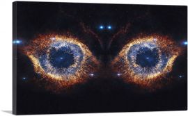 Eyes of the Universe Nebula Hubble Telescope NASA-1-Panel-26x18x1.5 Thick