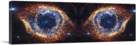 Eyes of the Universe Nebula Hubble Telescope Panoramic-1-Panel-48x16x1.5 Thick