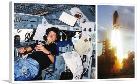 First American Woman in Space NASA Astronaut Sally Ride-1-Panel-40x26x1.5 Thick
