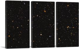 Hubble Telescope Deep UV Legacy Field-3-Panels-60x40x1.5 Thick