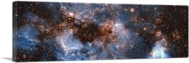 Hubble Telescope Peers Into the Storm Cream Clouds Photograph-1-Panel-48x16x1.5 Thick