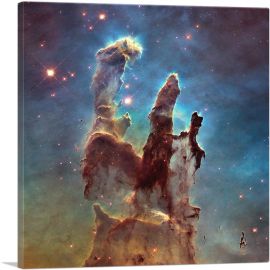 Hubble Telescope Pillars of Creation Eagle Nebula M16-1-Panel-18x18x1.5 Thick