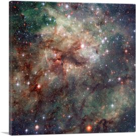 Hubble Telescope Tarantula Nebula NGC 2060-1-Panel-26x26x.75 Thick