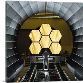 James Webb NASA Telescope Hexagonal Honeycomb Mirrors-1-Panel-36x36x1.5 Thick
