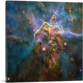Mystic Mountain Carina Nebula Hubble Telescope NASA-1-Panel-12x12x1.5 Thick