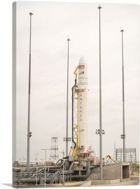 NASA Antares Rocket Readies for Launch Into Space-1-Panel-12x8x.75 Thick