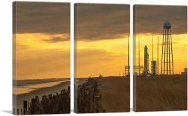 NASA Antares Rocket Ready for Launch-3-Panels-90x60x1.5 Thick