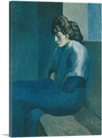 Melancholy Woman 1902-1-Panel-26x18x1.5 Thick