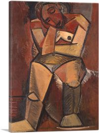 Seated Woman 1908-1-Panel-26x18x1.5 Thick