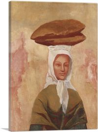 Woman with Loaves 1906-1-Panel-18x12x1.5 Thick