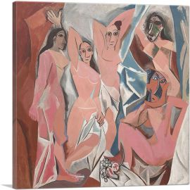 Les Demoiselles d'Avignon 1907-1-Panel-36x36x1.5 Thick