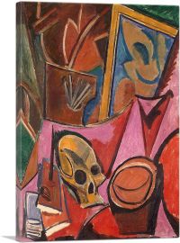Composition with Skull 1908-1-Panel-26x18x1.5 Thick