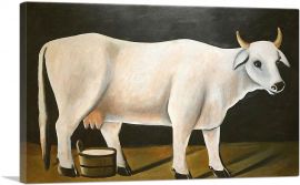 White Cow On a Black Background 1915