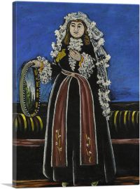 Georgian Woman Wearing a Lechaki
