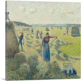 Hay Harvest Eragny 1887-1-Panel-18x18x1.5 Thick