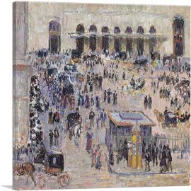 Place Du Havre And Saint-Lazare Train Station 1893-1-Panel-12x12x1.5 Thick