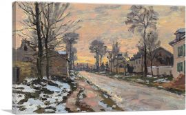 Road To Louveciennes Slush Sunset 1869-1-Panel-18x12x1.5 Thick