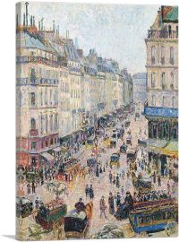 Saint-Lazare Street Bright Weather 1893-1-Panel-26x18x1.5 Thick