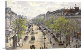 Boulevard De Montmartre Spring Morning Street View Hotel Window 1897-1-Panel-40x26x1.5 Thick