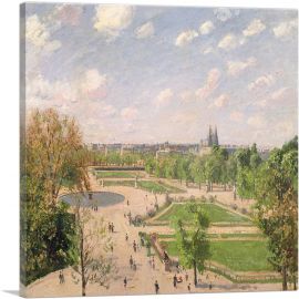 The Garden Of The Tuileries On a Spring Morning 1899-1-Panel-12x12x1.5 Thick