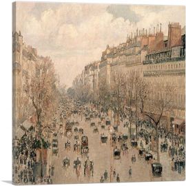 Boulevard Montmartre a Paris 1897-1-Panel-26x26x.75 Thick