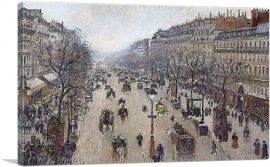 Boulevard Montmartre Morning Cloudy Weather 1897