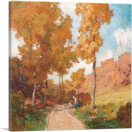 Forest Leaves in Fall-1-Panel-12x12x1.5 Thick