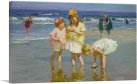 Three Girls By The Seashore-1-Panel-26x18x1.5 Thick