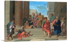 Saints Peter And John Healing The Lame Man 1655-1-Panel-40x26x1.5 Thick