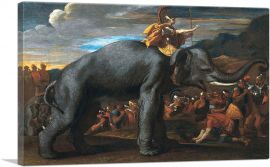 Hannibal Crossing The Alps On An Elephant