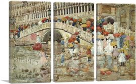 Umbrellas In The Rain 1899-3-Panels-90x60x1.5 Thick