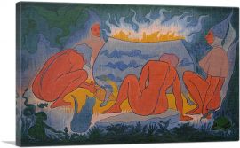 Witches Around the Fire 1891-1-Panel-12x8x.75 Thick