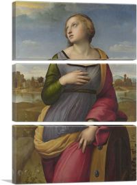 Saint Catherine of Alexandria 1507-3-Panels-60x40x1.5 Thick