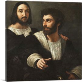 Self-Portrait with a Friend 1506-1-Panel-26x26x.75 Thick