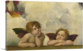 Sistine Madonna - Two Angels Detail - Rectangular 1513-1-Panel-60x40x1.5 Thick