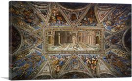 Ceiling of Constantine Sala di Costantino Vatican Museums-1-Panel-12x8x.75 Thick