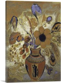 Etruscan Vase with Flowers 1910-1-Panel-60x40x1.5 Thick