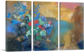 Ophelia Among the Flowers 1905-3-Panels-90x60x1.5 Thick