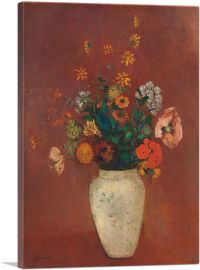 Bouquet in a Chinese Vase 1914-1-Panel-60x40x1.5 Thick