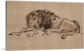 A Lion Lying Down 1650-1-Panel-26x18x1.5 Thick