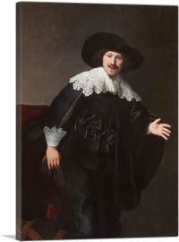 Portrait of a Man Rising from His Chair 1633-1-Panel-40x26x1.5 Thick