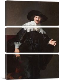 Portrait of a Man Rising from His Chair 1633-3-Panels-60x40x1.5 Thick