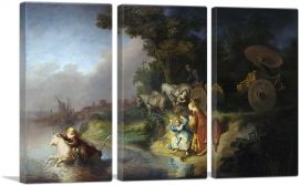 The Abduction of Europa 1632-3-Panels-90x60x1.5 Thick