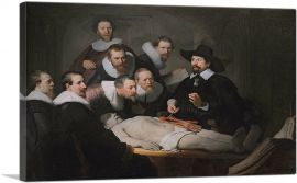 The Anatomy Lesson of Dr Nicolaes Tulp 1632-1-Panel-12x8x.75 Thick