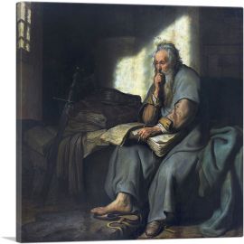 The Apostle Paul in Prison 1627-1-Panel-18x18x1.5 Thick
