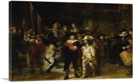 The Night Watch 1642-1-Panel-60x40x1.5 Thick