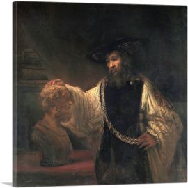 Aristotle with a Bust of Homer 1653-1-Panel-26x26x.75 Thick
