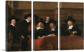 The Sampling Officials - The Syndics of the Drapers Guild 1662-3-Panels-60x40x1.5 Thick