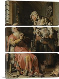Tobit and Anna with the Kid 1626-3-Panels-60x40x1.5 Thick